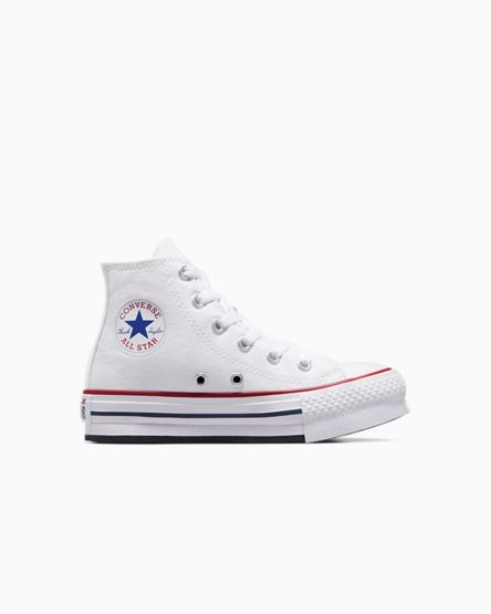 Girls' Converse Chuck Taylor All Star Lift High Top Platform Shoes White / Dark Red / Navy | AU C4E08Q